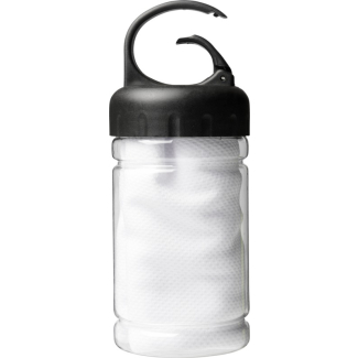 Охлаждаща кърпа в контейнер, бяла