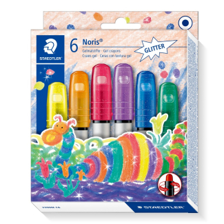 Пастели Staedtler Noris Gel Glitter 2390, 6 цвята