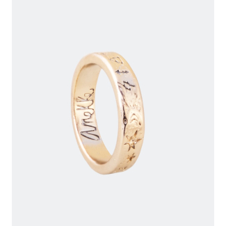 Пръстен Anekke Estrecho 2, позлатен, 12