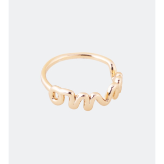 Пръстен Anekke Omm, позлатен, 12