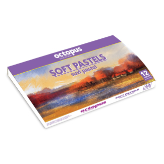 Пастели Octopus Soft, 12 цвята