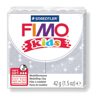 Полимерна глина Staedtler Fimo Kids,42g,блестящо сив 812