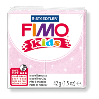 Полимерна глина Staedtler Fimo Kids,42g, перлено розов 206
