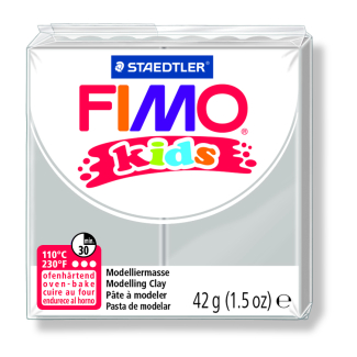 Полимерна глина Staedtler Fimo Kids,42g, светло сив 80