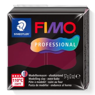 STAEDTLER FIMO professional 8040 - Pasta per modellare il forno, appositamente progettata per professionisti e artisti, prodotto singolo, tortora, 8040-87