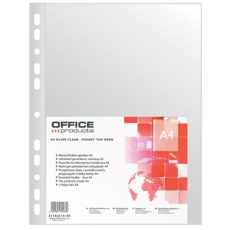 Джоб Office Products с перф.кристал, А4,40микронаопаковка 100