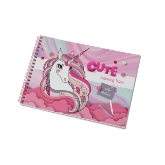 Книжка за оцветяване Cute, А4, 37 стр.