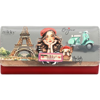 Портфейл Nikky, 19x10x4 cm, Eiffel dreams