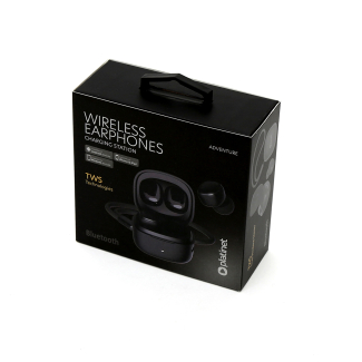 Безжични слушалки тип тапи Platinet, с микрофон,черни