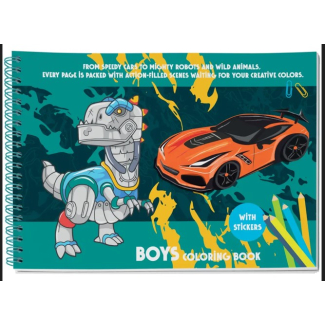Книжка за оцветяване Creative, А4, 31 стр., Cars