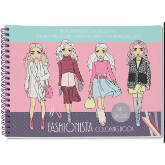 Книжка за оцв. Creative, А4,31стр., Little Fashion