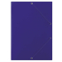 Картонена папка Donau с ластик 400g,3 капака,синя