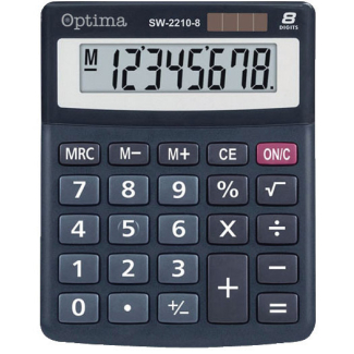 Настолен калкулaтор Optima, SW-2210-8A, 8 разряда