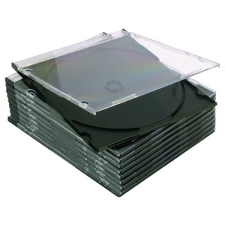 Кутия за 1бр CD, Slim, черен гръб