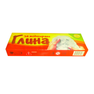 Глина за моделиране, бяла, 400g