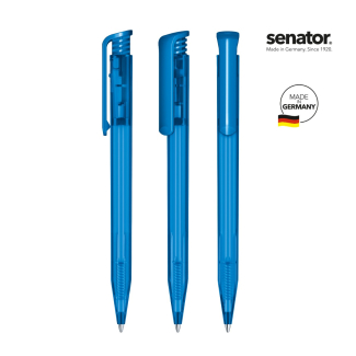 Химикалка Senator Super Hit Frosted 2244, прозрачно син 2935