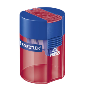 Острилка Staedtler 512 с контейнер, двойна, асорти