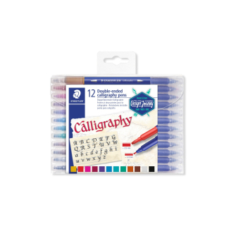 Калиграфски маркери Staedtler  Design Journey , двувърхи, 12 цвята