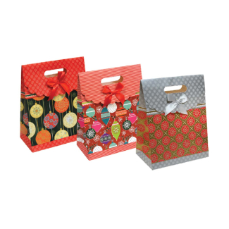 Подаръчна торбичка тип чанта XMAS Large, 24,8х31,8х12,7