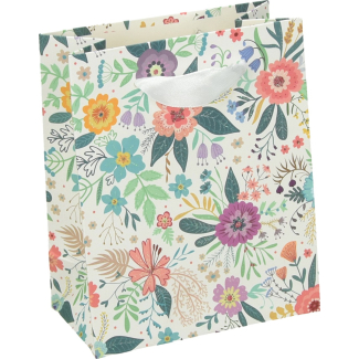Подаръчна торбичка Deluxe Small Flowers, 11x14x6,5cm