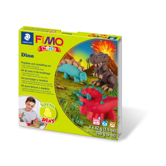 Комплект глина Staedtler Fimo Kids, 4x42g, Dino