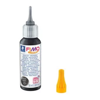 Гел за декорации Staedtler Fimo, 50ml, черен