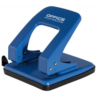 Перфоратор Office Products, до 40 листа, метален, син