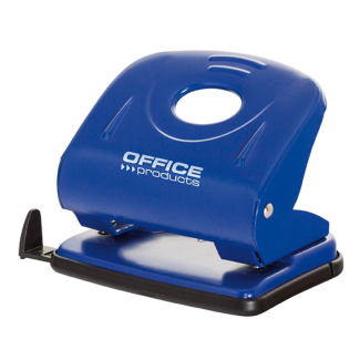Перфоратор Office Products, до 30 листа, метален, син