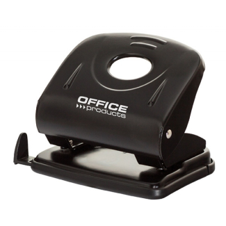 Перфоратор Office Products, до 30 листа, метален, черен