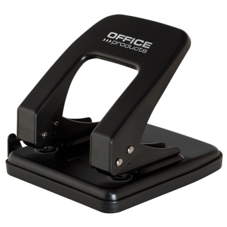 Перфоратор Office Products, до 40 листа, метален, черен
