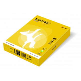 Картон Maestro Color IG50,А4 160g оп250, пат.жълто