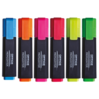 Комплект текстмаркери Office Products, 6 цвята