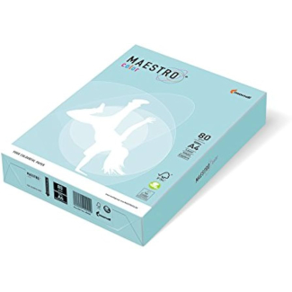 Копирен картон MaestroColor А4 160g,оп250,паст, светлосин