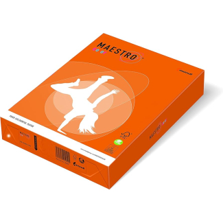 Картон Maestro Color OR43, А4 160g оп250, оранж