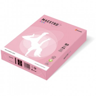 Копирен картон MaestroColor А4 160g,оп250,паст, розов