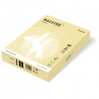 Копирен картон MaestroColor А4 160g,оп250,паст, светложълт