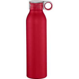 Алуминиева бутилка за вода 650ml, червена
