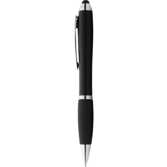 Химикалка с писалка за touch screen,черна