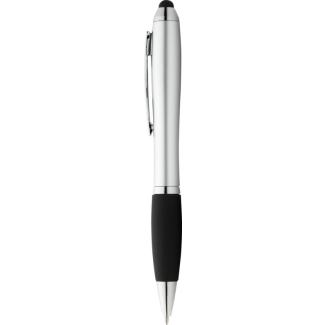 Химикалка с писалка за touch screen, сив
