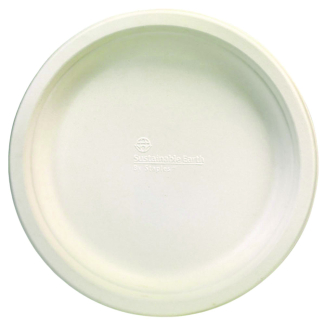 Пластмасова чинии, биоразградими, 23cm, оп.50