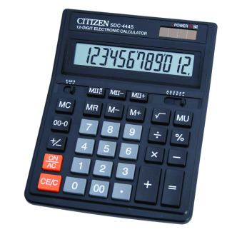 Настолен калкулатор Citizen SDC-444S, 12 разряда
