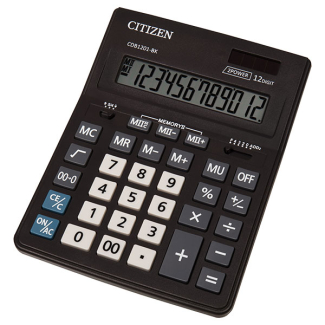 Настолен калкулатор Citizen CDB 1201-BK,12 разряда
