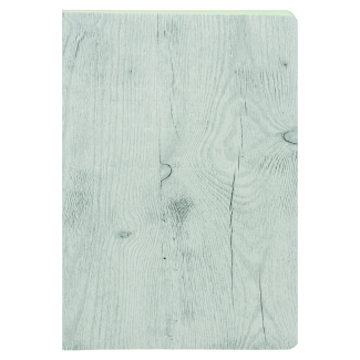 Бележник Wood Style, 12.8х18.5 cm, 80л, сив