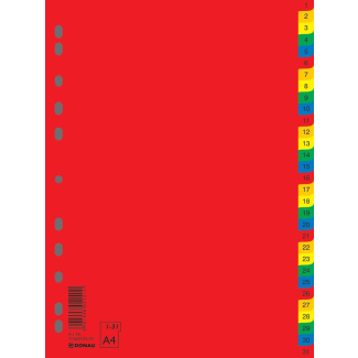 Разделители Donau PP, 1-31, цветни