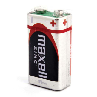 Батерия Maxell магнезий/цинк, 6F22, 9V, 1 брой, блистер