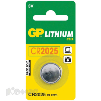 Батерия GP CR-2025, 3 V, литиева, оп1