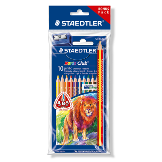 Комплект цветни моливи Staedtler NC 128, 10 цвята+молив+острилка