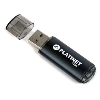 Преносима памет Platinet X-Depo USB 2.0, 64 GB, черна