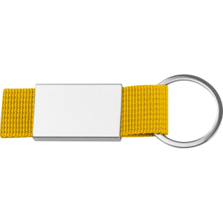 Ключодържател с цветна лента, жълт