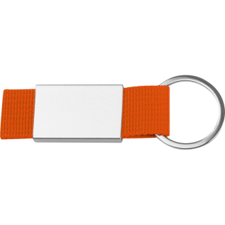 Ключодържател с цветна лента, оранжев